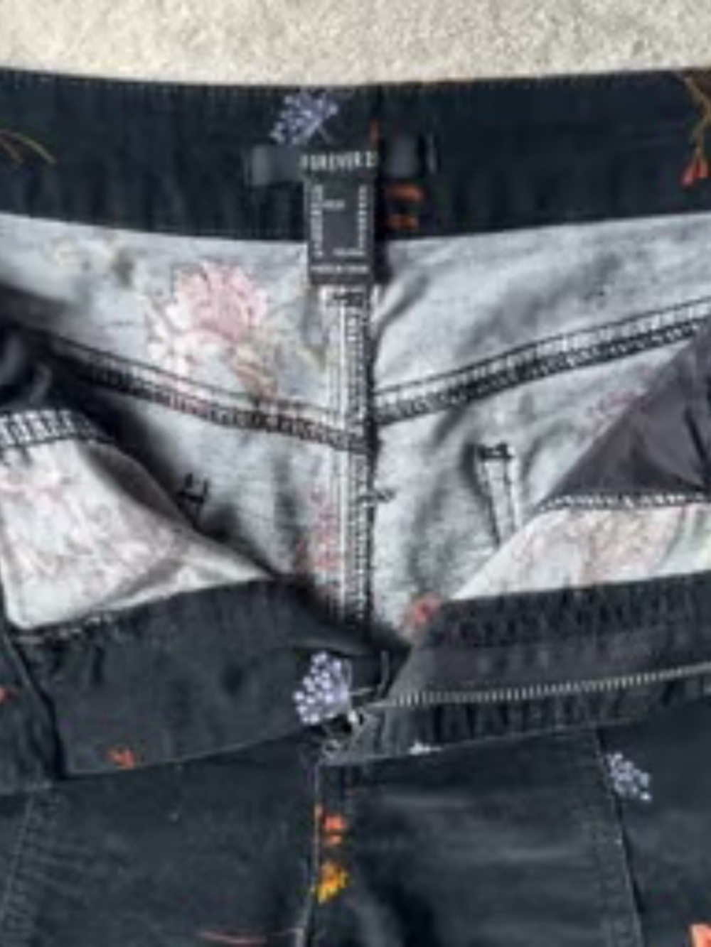 Forever 21 Velvet Floral Flare Pants | 70s Boho Vibes | Medium - Picture 5 of 7